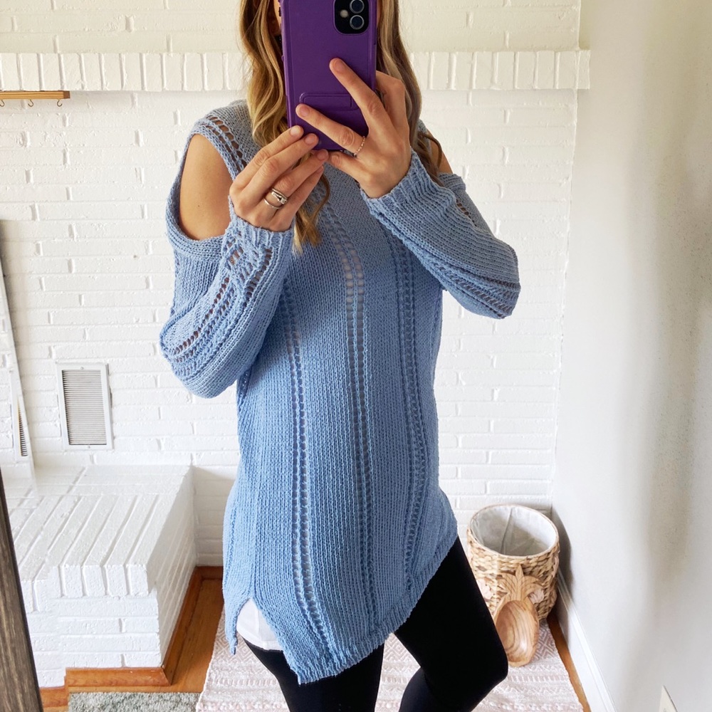 Easel Cold Shoulder Sweater NWOT